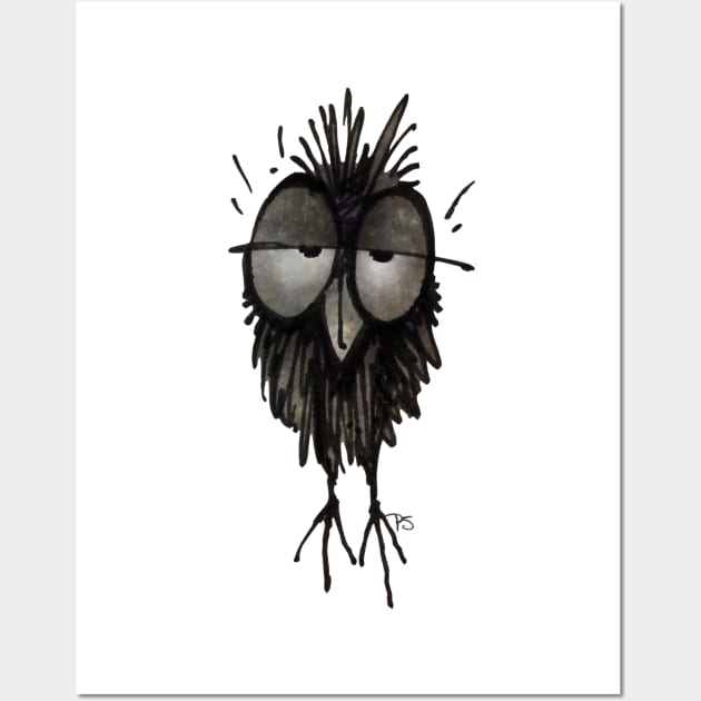 Funny Sleepy Owl Wall Art by PaulStickland